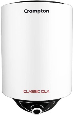 Crompton 10 L Storage Water Geyser (New Classic DLX 10 Ltr Glasslined 5 Star, White)