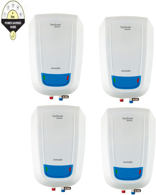 Hindware Immedio Pack of 4 5 L Instant Water Geyser(White)