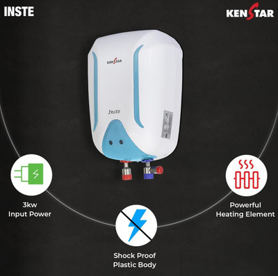 Kenstar INSTE 5.9 5.9 L Instant Water Geyser(White, Green)