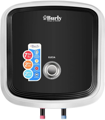 BHABURLY ELECIA 15L 15 L Storage Water Geyser(White and Black)