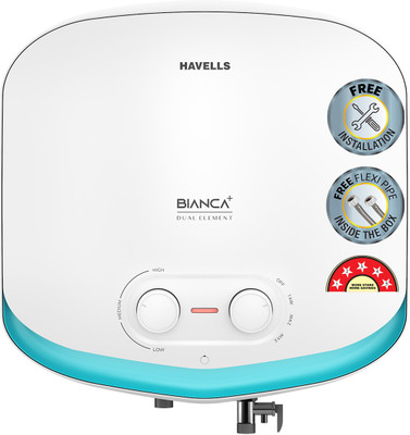 HAVELLS Bianca+ 25 25 L Storage Water Geyser(White, Blue)
