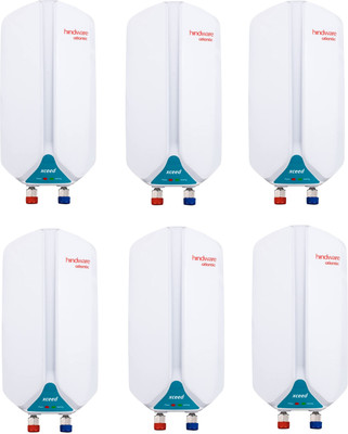 Hindware Xceed Pack of 6 3 L Instant Water Geyser(White)