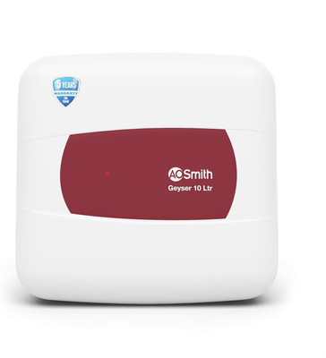 AO Smith HSE-SHS-010 10 L Storage Water Geyser | 2kW | Vertical | Designed for high rise buildings with 8 bar pressure rating | Longer life in hard water conditions with Blue Diamond glass lined tank | BEE 5-star rating for superior energy efficiency and power savings(White)