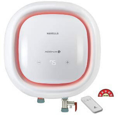 HAVELLS Adonia R Digital 15 Liters With Remote ( WhiteRed) 15 L Storage Water Geyser(White)