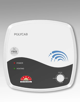 Polycab Superia WH 15 L Storage Water Geyser | 5 Star BEE Energy Rating(Grey)