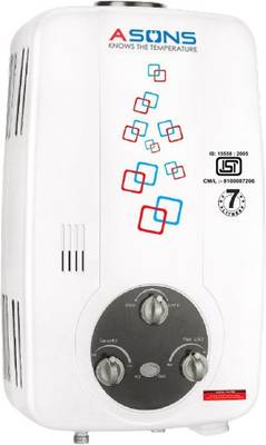 asons 8 L Instant Water Geyser (AS-INSE PREMIUM 8L GAS WATER HEATER, White)  - Price History