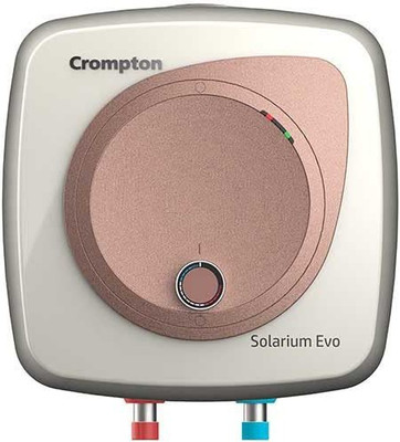 Crompton 10 L Storage Water Geyser (Solarium EVO 10 L With Superior Glasslined Technology, White, Beige)