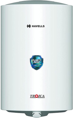 HAVELLS TROICA WHITE GREY 15L 15 L Storage Water Geyser(WHITE GREY)