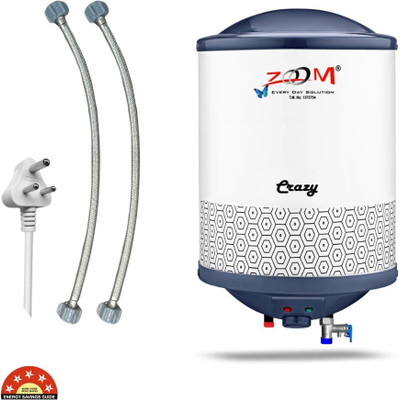 ZOOM 10 L Storage Water Geyser (Crazy 10 Liter, White)