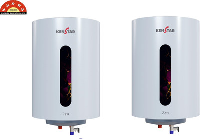 Kenstar ZEN PACK OF 2 15 L Storage Water Geyser(White)