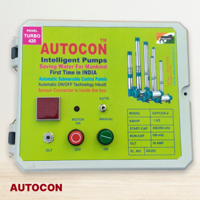 AUTOCONIP AUTO PANEL 2 HP (BORE WELL) 1 SENSOR Centrifugal Water Pump(2 hp)