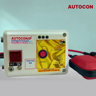 AUTOCONIP AUTO PANEL FOR 1 HP SINGLE PHASE OPEN WELL SUBMERSIBLE PUMP 2 SENSOR Centrifugal Water Pump(1 hp)