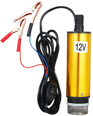 FLOJOY 12V Diesel/Oil Water Transfer Multipurpose Pump with Filter dia 38mm 70W Submersible Water Pump(0.093 hp)