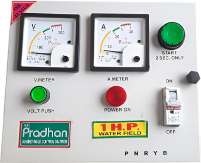 PRADHAAN 1.0HP Single Phase Water filed Open-well submersible /Motor Pump Starter 240V Ac Submersible Water Pump(1 hp)