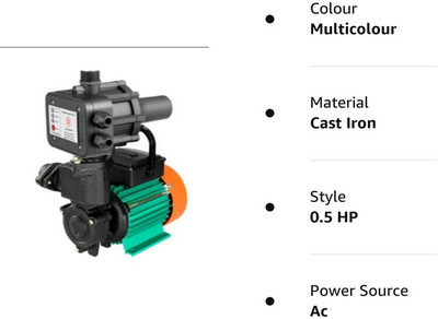 C R I Groups Automatic Pump Controller and 1 HP elsa CRI pumpset Combo Pack Centrifugal Water Pump(1 hp)