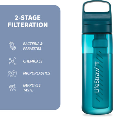 LifeStraw 650 ml Water Purifier Bottle(Blue)