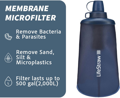 LifeStraw 650 ml Water Purifier Bottle(Blue)