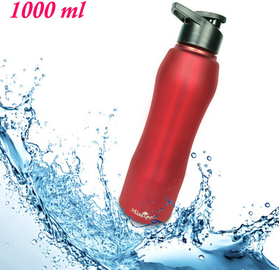 MISSIPPI 1000 ml Steel Sipper(Pack of 1, Maroon)