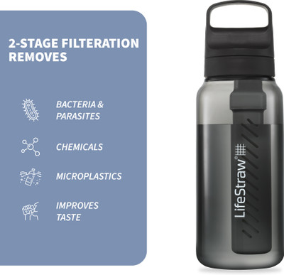 LifeStraw 1 l Water Purifier Bottle(Grey)