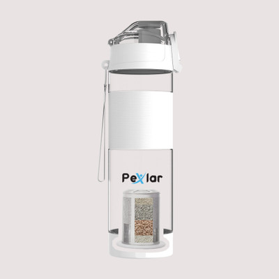 Pexlar 650 ml Water Purifier Bottle(White)