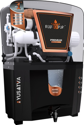 AquaDpure Multilife RO Water Purifier with 4 in 1 Copper Technology, 12 L RO + UF + TDS Water Purifier(Black)