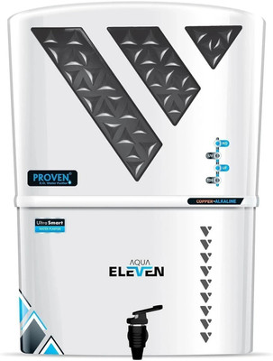 proven Urban Aqua Eleven RO Domestic Water Purifier 12 L RO + UF + UV + UV_LED + TDS Control Water Purifier(Black, White)