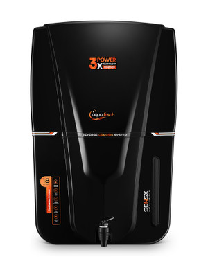 Aqua Frisch Prime Audi 18 L RO + UV + UF + Copper + TDS Control Water Purifier(Black)
