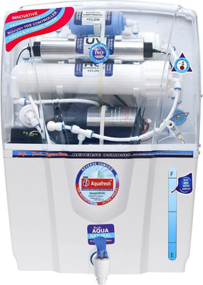Aqua Fresh New EPICAQUA ADJUSTER 15 L RO + UV + UF + ATDS Water Purifier(White)