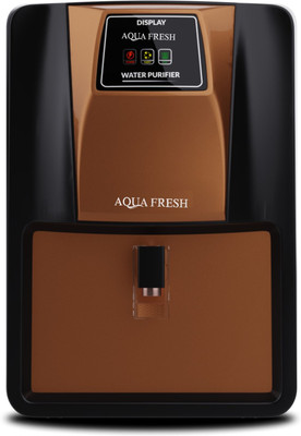 Aqua Fresh OMEGO BLACK CP LED COPPER+RO+UV+UF+TDS+MINERAL 10 L electric water purifier 10 L RO + UV + UF + Copper + TDS Control Water Purifier(Black, COPPER)