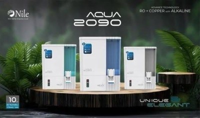 NILE AQUA 2090 10 L RO + UV + UF + TDS + Alkaline Water Purifier(Black, Blue, Grey)