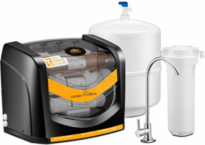Havok Luxury Edition Under Sink RO + UV + Copper Water Purifier 8 L RO + UV + UF + Minerals + Copper Water Purifier(Black)