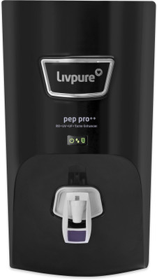 LIVPURE LIV-PEP-PRO-PLUS+ BLACK 7 L RO + UV + UF Water Purifier  (Black) For Rs. 6999 @ 55 %