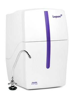 LIVPURE Stealth 7 L RO + UV + Copper Water Purifier |Under the Counter | 6 Stage Water Purifier |Suitable for Borewell/Tanker/Municipal Water|(White)
