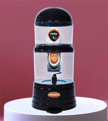 Aqua Fresh MINERAL POT NON ELECTRIC GRAVITY BASED MUNICIPAL WATER PURIFIER 16 L Gravity Based Water Purifier(Black)