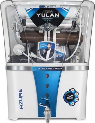 Yulan Azure Copper Alkaline and Zinc (CAZ) technology 12 L RO + UV + UF + TDS Water Purifier
