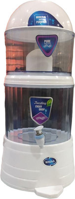 Aqua Fresh Mineral pot 16 L Gravity Based Water Purifier(White)
