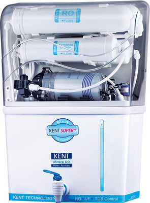 KENT SUPER+(11005) 8 L RO + UF Water Purifier(White)
