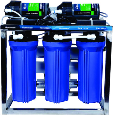 JAIN AQUA FRESH 25 Lf Commercial Ro+Uv Water Purifier Plant Double Purification Stainless Steel 25 L Gravity Based Water Purifier(White, Blue)