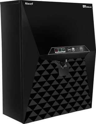 Always Aqua Sparkle 10 L RO + UV + Minerals + Alkaline Water Purifier(Black)
