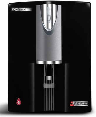 Aqua Active 5 Stage Reverse Osmosis Water purifier System with Ultraviolet Sterilizer 10 L RO + UV Water Purifier(Black) Aqua Active 5 Stage Reverse Osmosis Water purifier System with Ultraviolet Sterilizer 10 L RO + UV Water Purifier(Black)