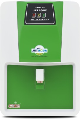 Jet Aqua OMEGA White-Green 10 L RO + UV + UF + Minerals Water Purifier(White)
