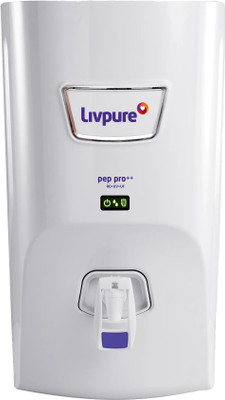 LIVPURE PEP PRO PLUS+ 7 L RO + UV + UF Water Purifier |6 Stage Water Purifier | Suitable for Borewell/Tanker/Municipal Water|(White)