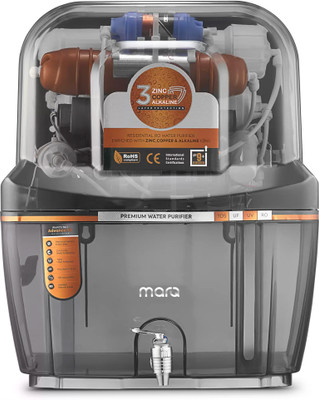 MarQ By Flipkart AQUA MINI TPT SMOK SWIFT 14 L RO + UV + UF + TDS + ALK + Copper Water Purifier With Pre Filter And BIS Certified  (White) For Rs. 4023 @ 46 %