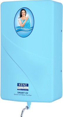KENT 11142 Smart Blue |Wall Mountable| High Purification Upto 60 L/hr UV Water Purifier(Blue)