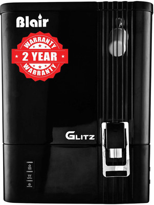 Blair GLITZ BIS APPROVED (IS 16240) CM/L-8530125412 9 L RO + UV + UF + TDS Water Purifier(Black)