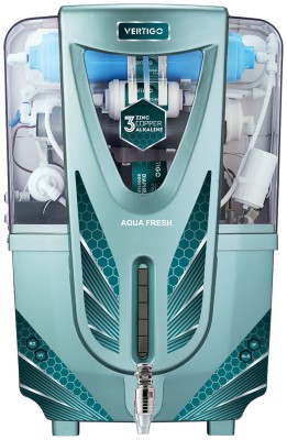 Aqua Fresh Glam Edition (VERTIGO) See Green India 1st BIS (IS 16240 :2023) CM/L8100159306 8 L RO + UV + CU Guard + Alkaline Enhancer + Mineral Water Purifier(See Green)