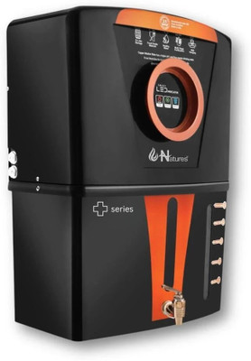 Natures Nature's Technologies Plus Series Electric Water Purifier - Black 12 L RO + UV + UF + ATDS Water Purifier(Water Purifier Mineral RO Black Plus Series)