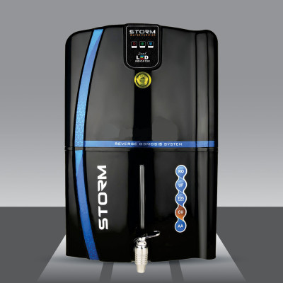 AQUA AquaX Sage Smart LED Display With Copper - Alkaline - Zinc 12 L RO + UF + TDS + ALK Water Purifier(Black)