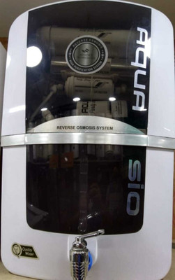 AQUASIO ; Purity Served In Style Hydrogen Alkaline 1100 IV Carbon 18 - 20 LPH Reverse Osmosis Water Purifier 20 L UF Water Purifier(Black, White)
