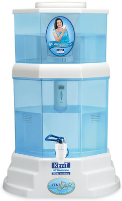 KENT GOLD (11014) 20 L Gravity Based + UF Water Purifier(White & Blue)
